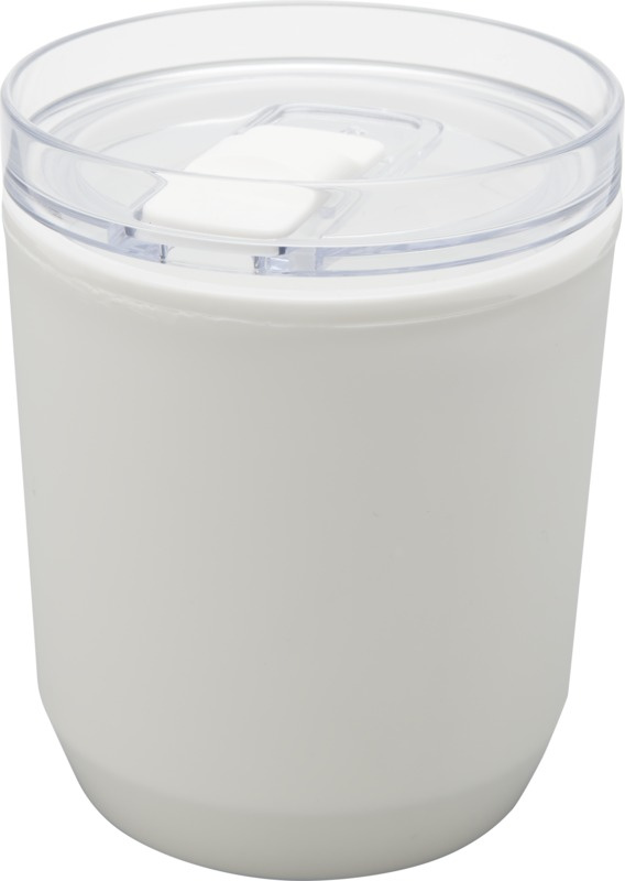 Logotrade biznesa dāvanas foto: Hudson 180 ml otrreizējās pārstrādes plastmasas dubultsienu trauks