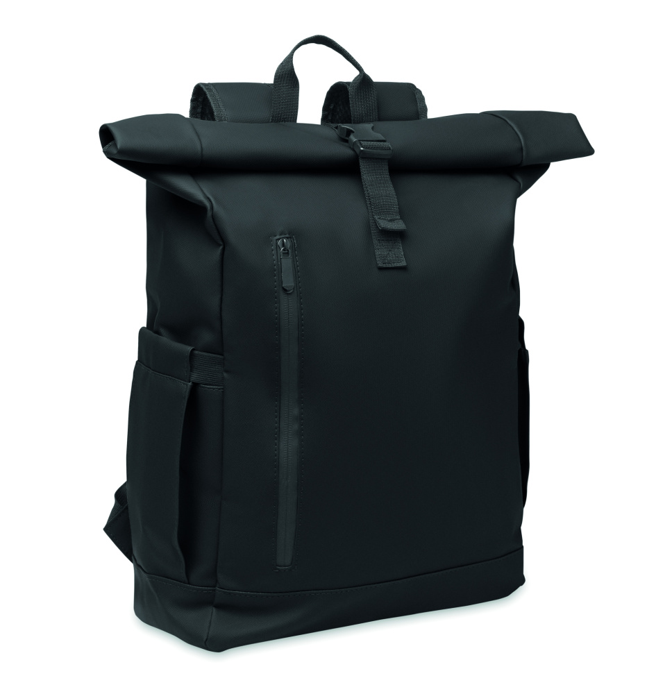 Logotrade ziemassvētku dāvanas foto: Sarullējama klēpjdatora mugursoma 600D