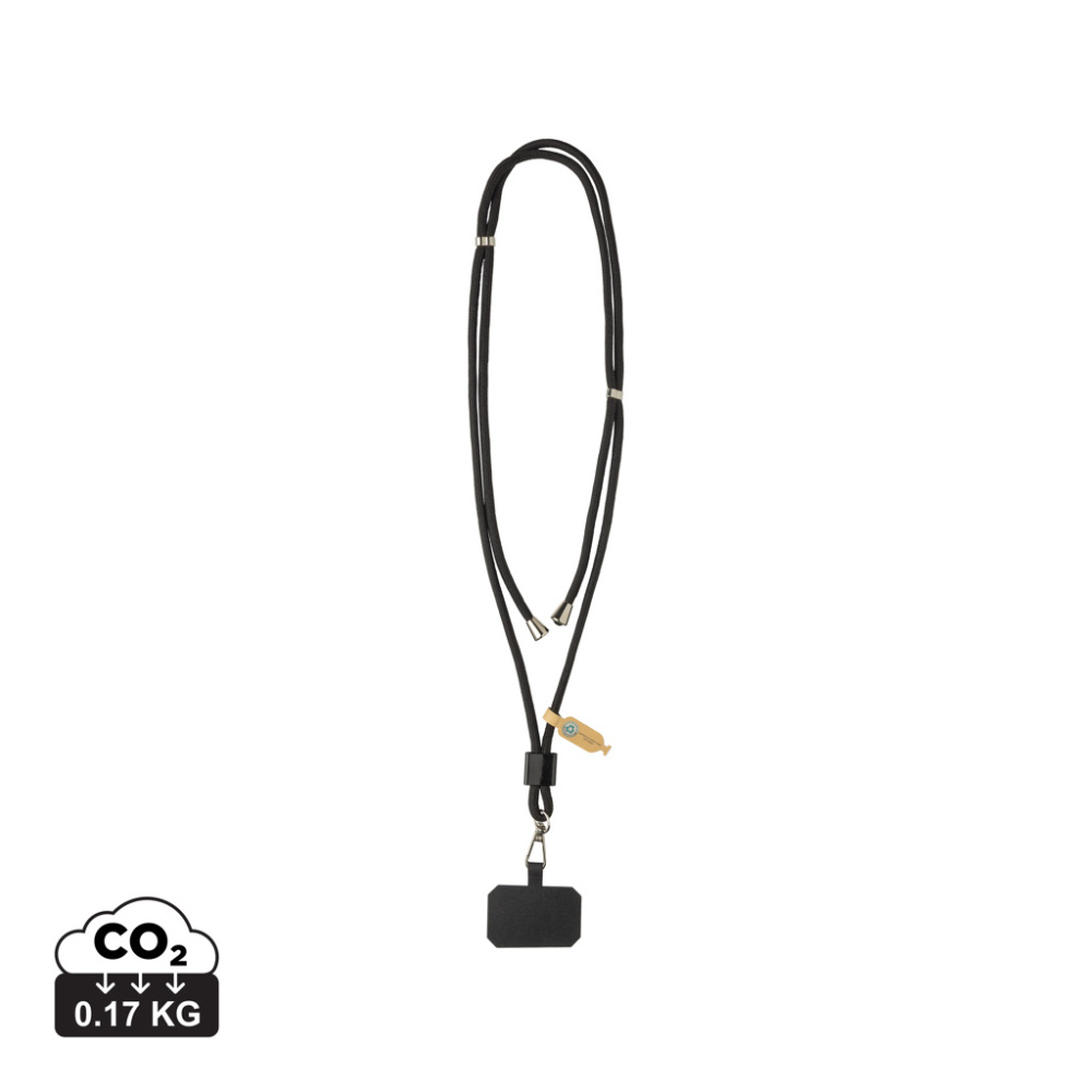 Logotrade korporatīvās dāvanas foto: CarryLoop RCS pārstrādāta PET regulējama telefona turētāja aukliņa