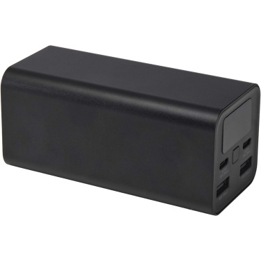 Logotrade biznesa dāvanas foto: Acamar 20.000 mAh 70W pārstrādāta alumīnija klēpjdatora pārnēsājamais akumulators