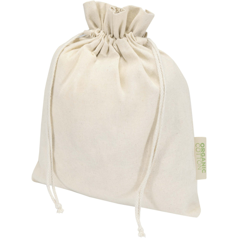 Logotrade Ideja dāvanas foto: Odisha 140 g/m² OCS organiskais dāvanu maisiņš - 30 x 25 cm