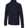 Zeus garpiedurkņu unisex polo krekls ar pusrāvējslēdzēju, Jūras spēki