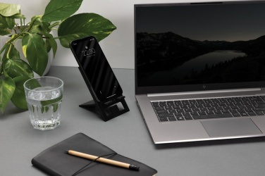 Логотрейд pекламные cувениры картинка: Складная подставка для телефона SnapStand RCS из переработанного пластика