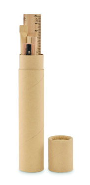 Логотрейд pекламные подарки картинка: Paper tube stationery set