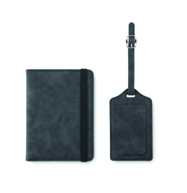 Лого трейд бизнес-подарки фото: Passport and luggage tag set