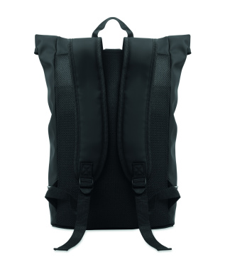 Логотрейд pекламные продукты картинка: Laptop 15" roll top PU backpack