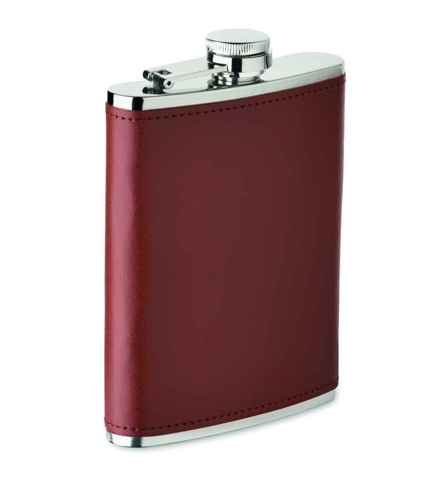Логотрейд pекламные cувениры картинка: Slim hip flask 200 ml