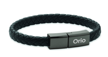 Логотрейд pекламные cувениры картинка: Braided bracelet cable type-C