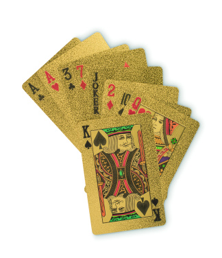 Логотрейд pекламные подарки картинка: Waterproof playing cards