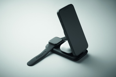 Лого трейд бизнес-подарки фото: 3 in 1 wireless charger 15W