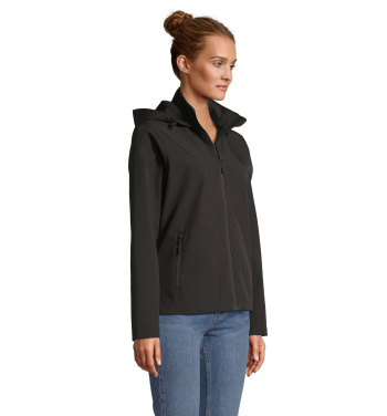 Логотрейд pекламные cувениры картинка: RACE WOMEN HOODED JACKET
