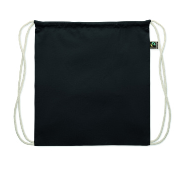 Лого трейд pекламные подарки фото: Drawstring bag Fairtrade 180gr