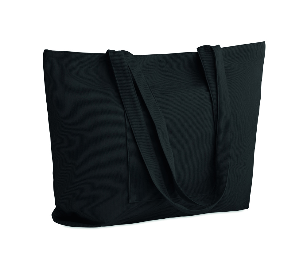 Лого трейд бизнес-подарки фото: Corduroy large shopping bag