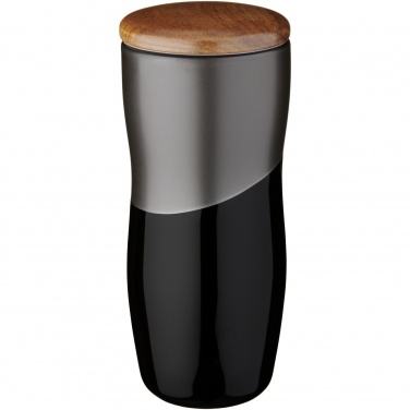 Logotrade reklamprodukter bild: Reno 370 ml termosmugg i keramik med dubbelvägg
