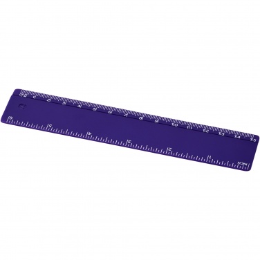 Logotrade reklamprodukter bild: Renzo 15 cm plastlinjal