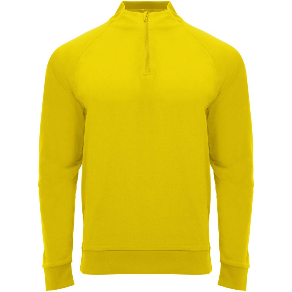 Logotrade profilreklam bild: Epiro långärmad sweatshirt med kvartslång dragkedja för barn