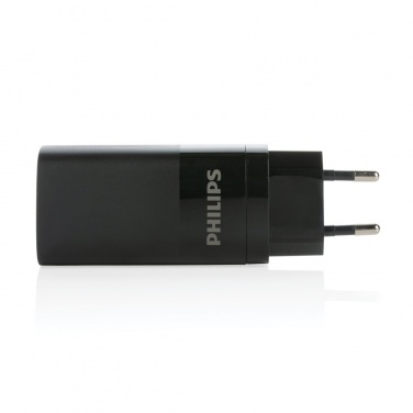 Logotrade profilprodukter bild: Philips 65W ultrasnabb PD 3-port USB-väggadapter