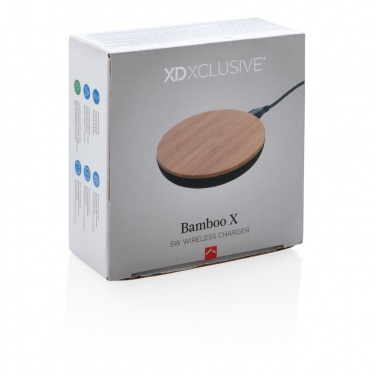 Logotrade kampanjprodukter bild: Bamboo X 5W trådlös laddare