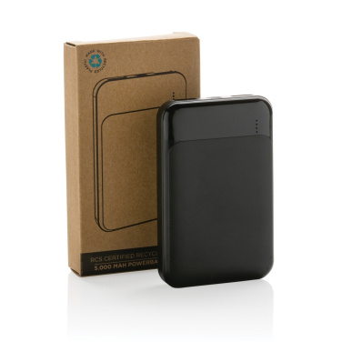 Logotrade profilreklam bild: 5.000 mAh powerbank i RCS återvunnen plast