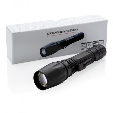 Logotrade profilprodukter bild: 10W Heavy duty CREE-ficklampa