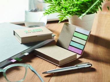 Logotrade presentreklam bild: Memoblock i återvunnet papper