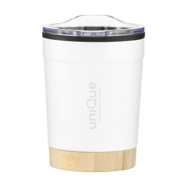 Logotrade reklamprodukter bild: Kobe Bamboo RCS Recycled Steel 350 ml kaffekopp