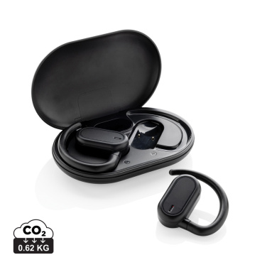 Logotrade profilprodukter bild: Fitsound RCS TWS öronsnäckor öppet öra i återvunnen plast