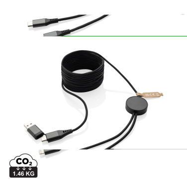 Logotrade kampanjprodukter bild: Terra RCS återvunnen PET 3 meter 4-i-1-kabel