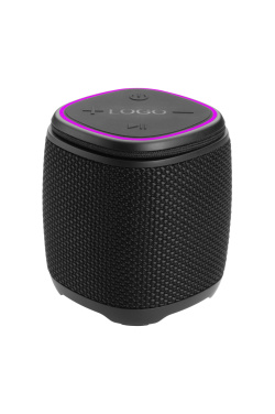 Logotrade reklamprodukter bild: Bluetooth-högtalare HERMON Schwarzwolf