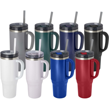 Logotrade profilreklam bild: Melbourne RCS-certifierad mugg med sugrör, 1 200 ml