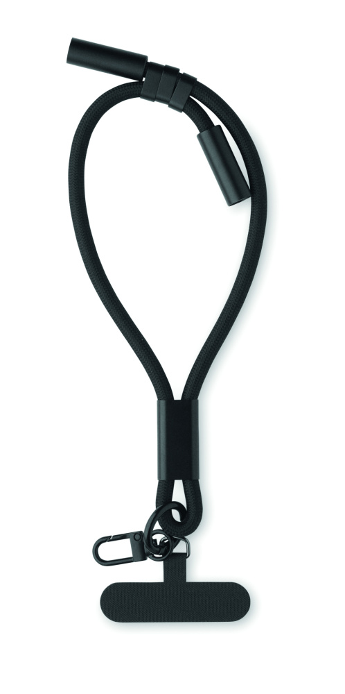 Logotrade presentreklam bild: Handledsrem - laddkabel 60W