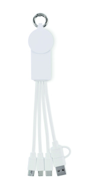 Logotrade kampanjprodukter bild: 2 i 1 laddningskabel typ C