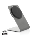 Terra aluminium 15W magnetisk trådlös telefonställ för mobil, grå