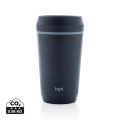 Topl To Go-glas av återvunnen plast Patenterat 360-lock 354, marin