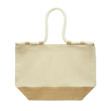 Logotrade reklamprodukter bild: Strandväska i canvas/jute
