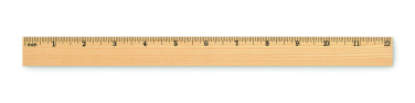 Logotrade reklamprodukter bild: Trälinjal 30 cm