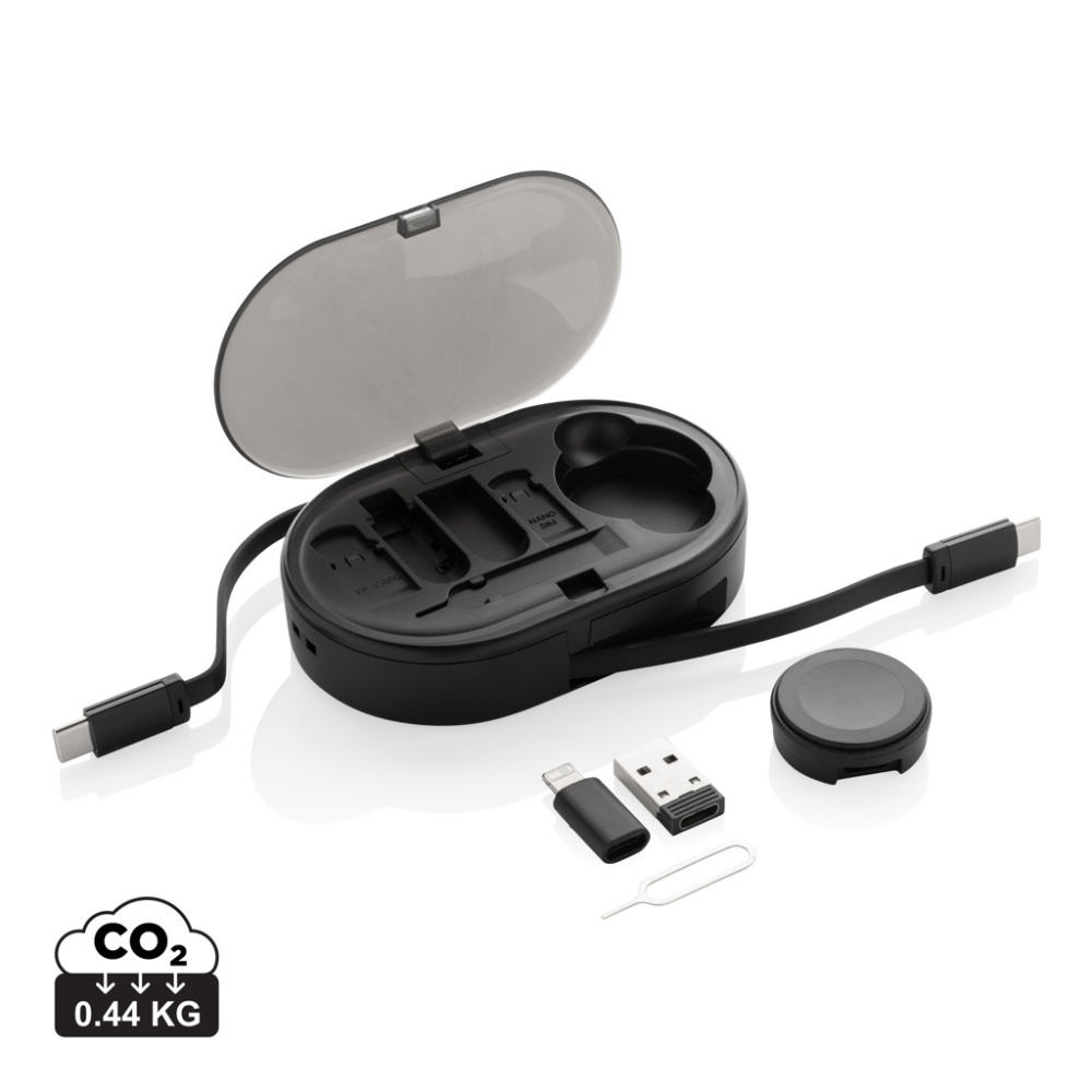 Logotrade profilreklam bild: Chargevix Multifunktionell 60W laddning i RCS återv. plast