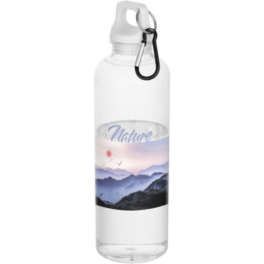 Logotrade reklamprodukter bild: Oregon 750 ml vattenflaska av RCS-certifierad återvunnen plast med karbinhake