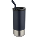 Grayson 480 ml RCS-återvunnen isolerad termos med sugrör, Marin