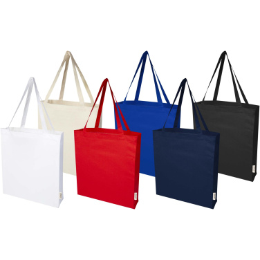 Logotrade reklamprodukter bild: Odisha 180 g/m² tygväska av ekologiskt OCS-material med bälg, 14 l