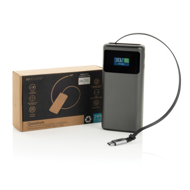 Logotrade profilprodukter bild: Quantom RCS ultrasnabb PD45W 10.000mAh powerbank med display