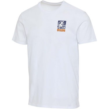 Logotrade profilprodukter bild: Azurite 160 g/m² kortärmad unisex-T-shirt av ekologiskt OCS-material