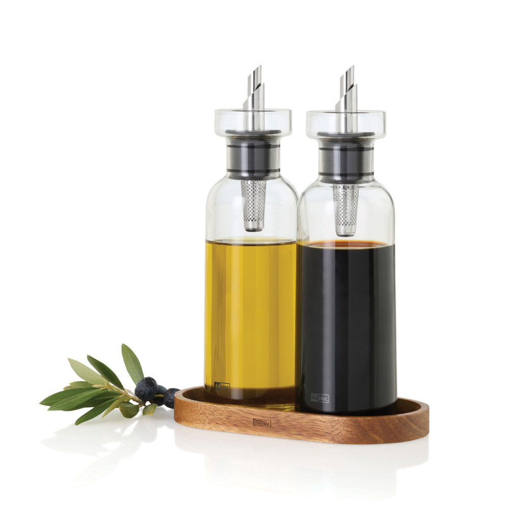 Logotrade reklamprodukter bild: AdHoc Menage AromaPour olje- och vinägerset 300 ml